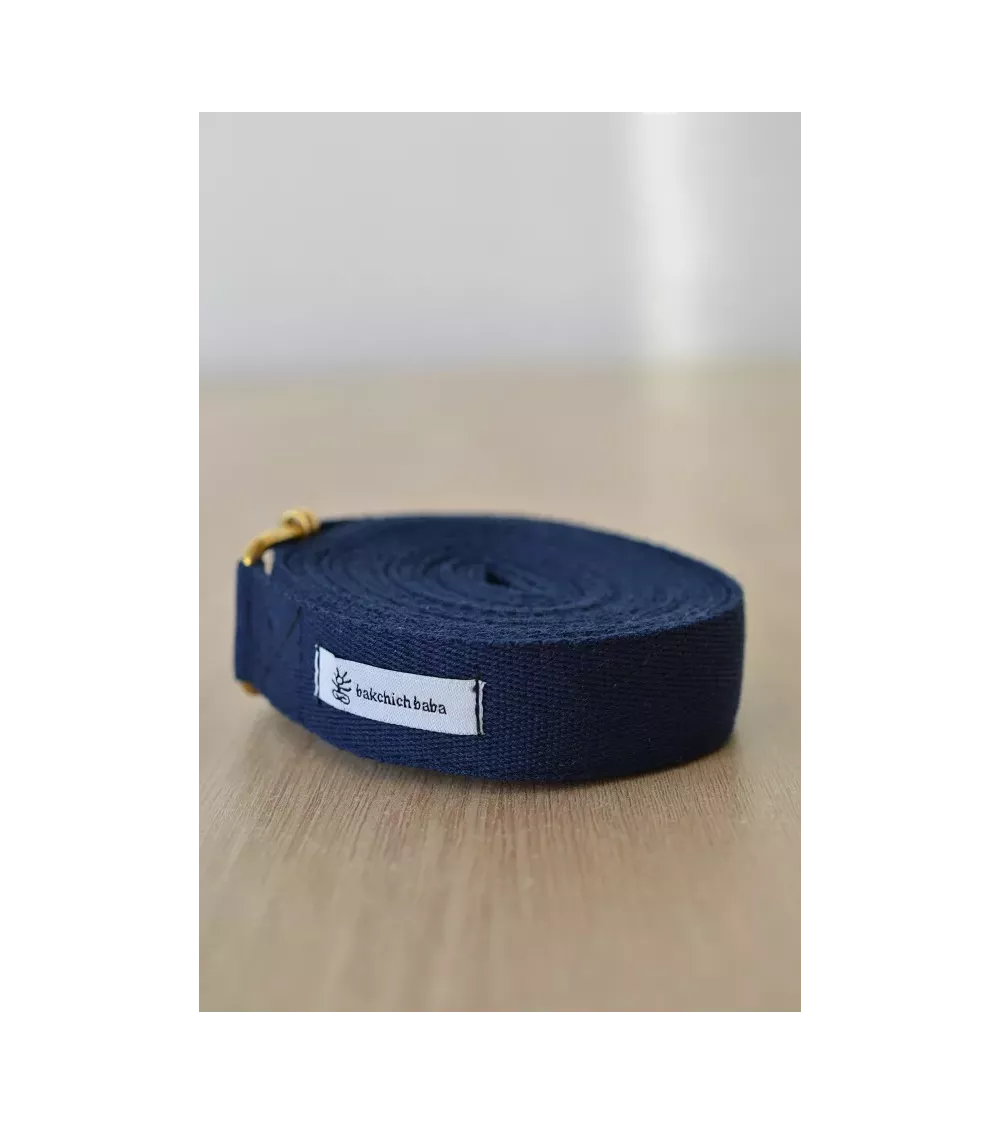Sangle en coton pour la pratique du yoga.