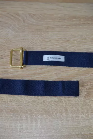 Sangle de Yoga bleu marine Finitions Soignées