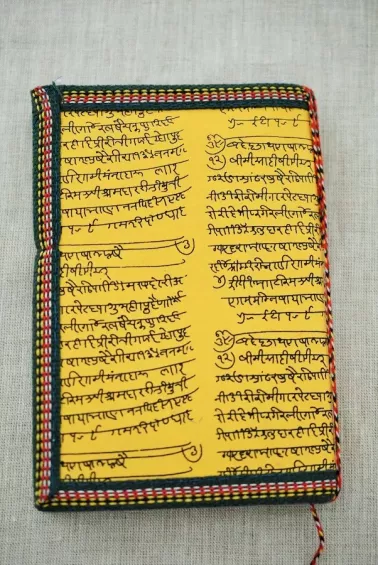 Indian notebook made from recycled paper