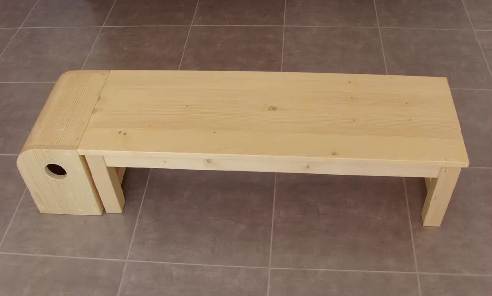 Banc avec viparita karani 